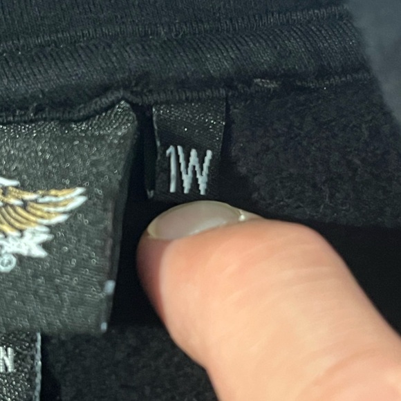 Harley Davidson 1/4 Zip Sweater Pullover Y2K Flames Bling Biker Tribal Size 1w - Picture 9 of 10